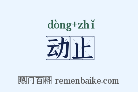 动止是什么意思的图片